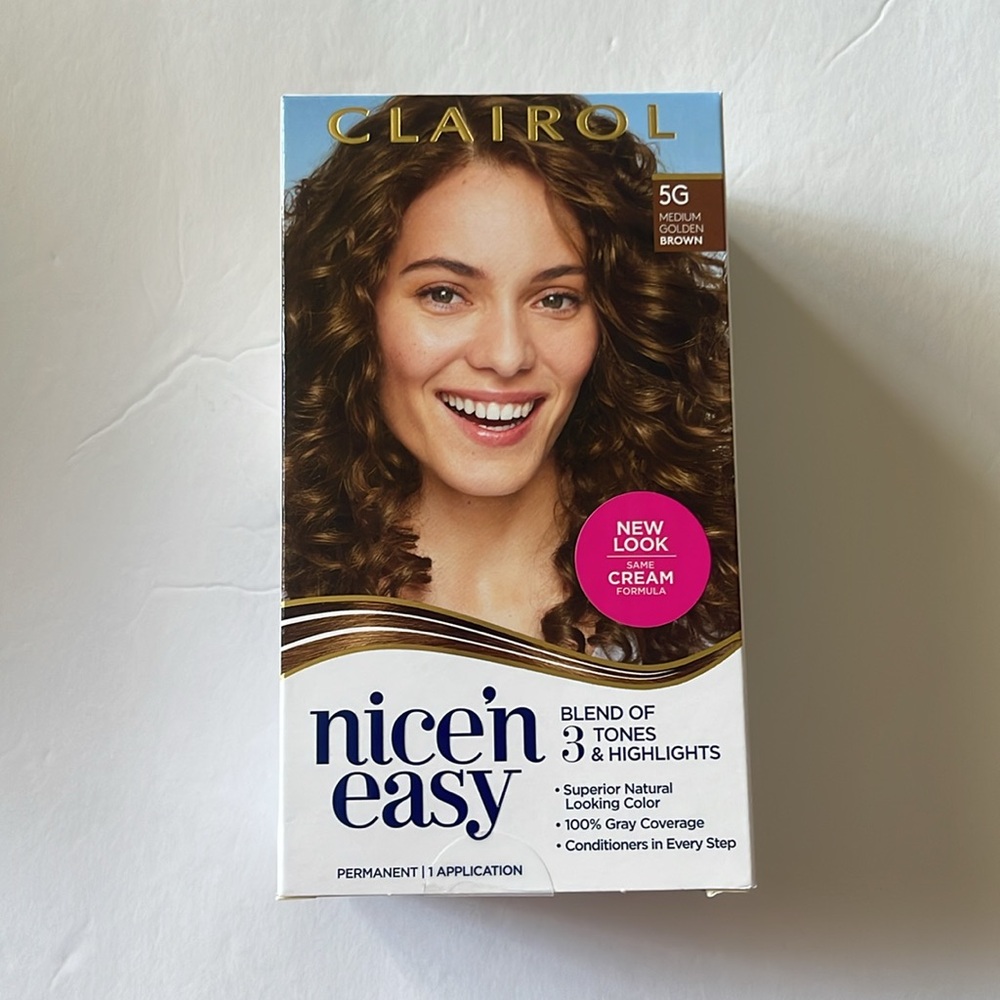 Clairol Nice'n Easy Permanent Hair Color 5G Natural Medium Golden Brown New - Picture 2 of 10